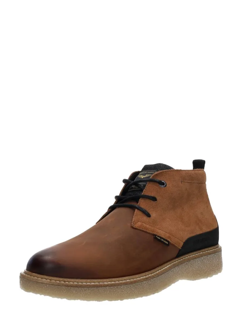 PME Legend Notcher, hoge veterschoenen voor heren in cognac, foto 2 van 2