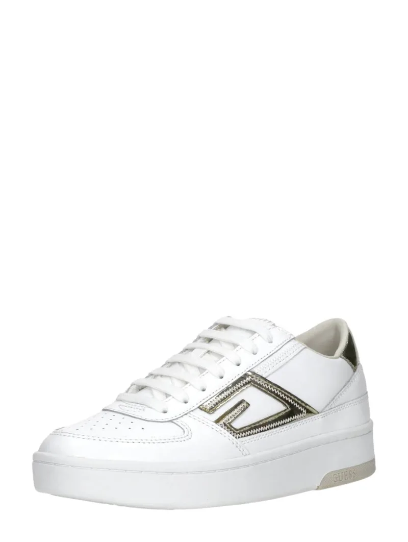 Guess Silina, lage sneakers voor dames in wit, foto 2 van 2