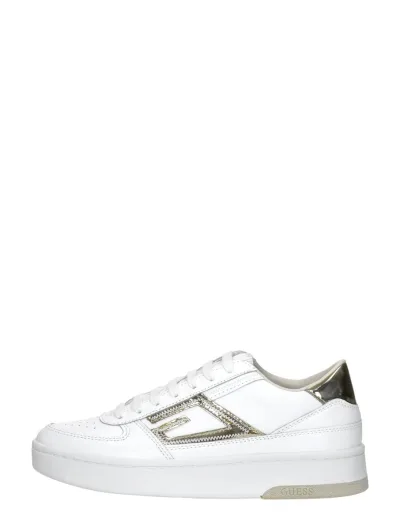 Guess Silina, lage sneakers voor dames in wit, foto 1 van 4