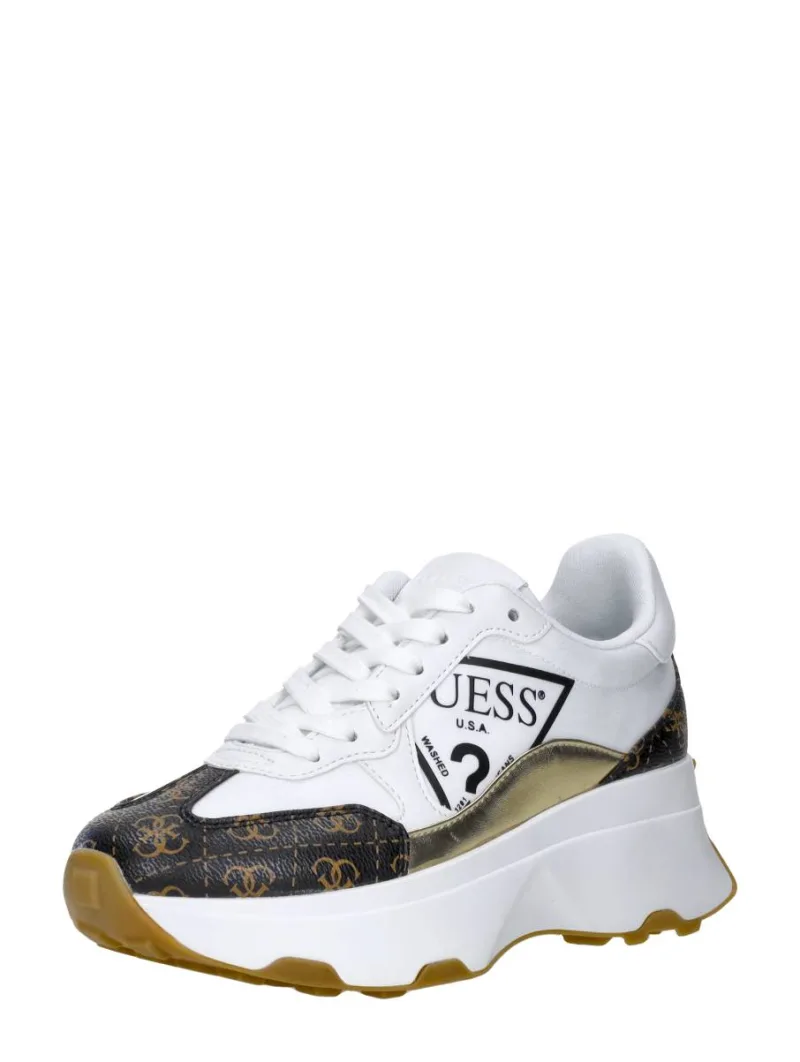 Guess Calebb 5, lage sneakers voor dames in wit, foto 2 van 2