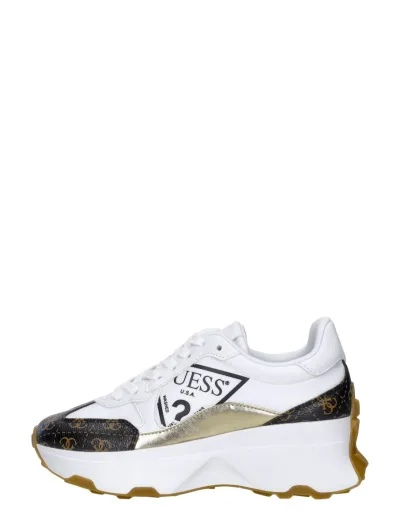 Guess Calebb 5, lage sneakers voor dames in wit, foto 1 van 4