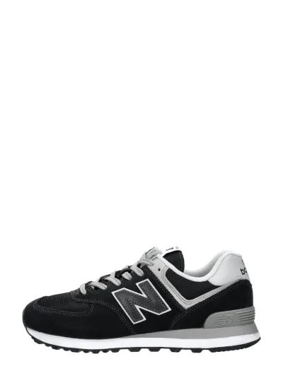 New Balance 574, lage sneakers voor heren in zwart, foto 1 van 4
