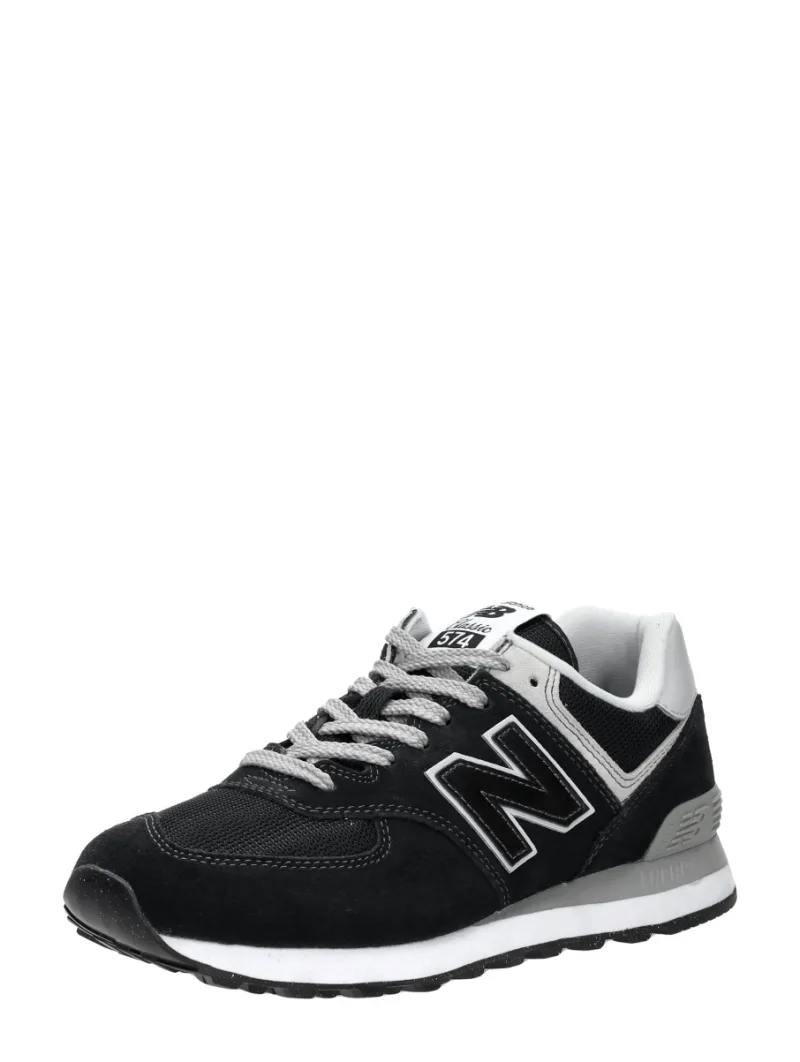 New Balance 574, lage sneakers voor heren in zwart, foto 2 van 2