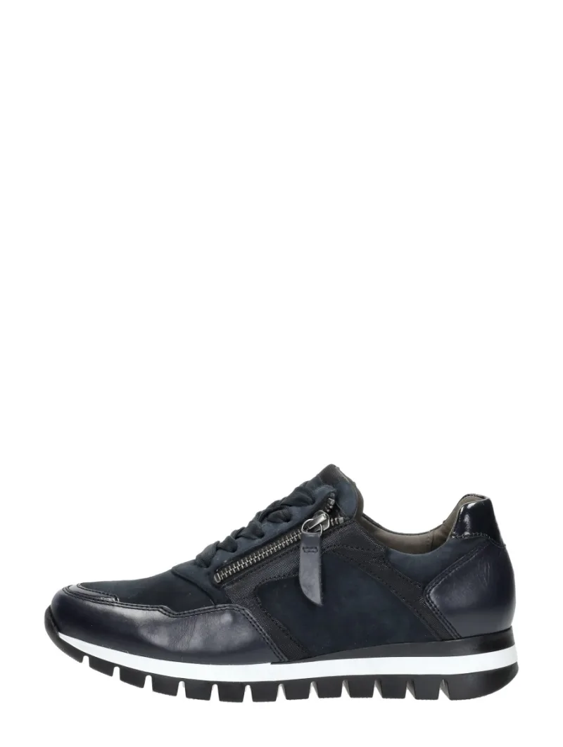 Gabor Veterschoenen Laag, lage veterschoenen voor dames in blauw