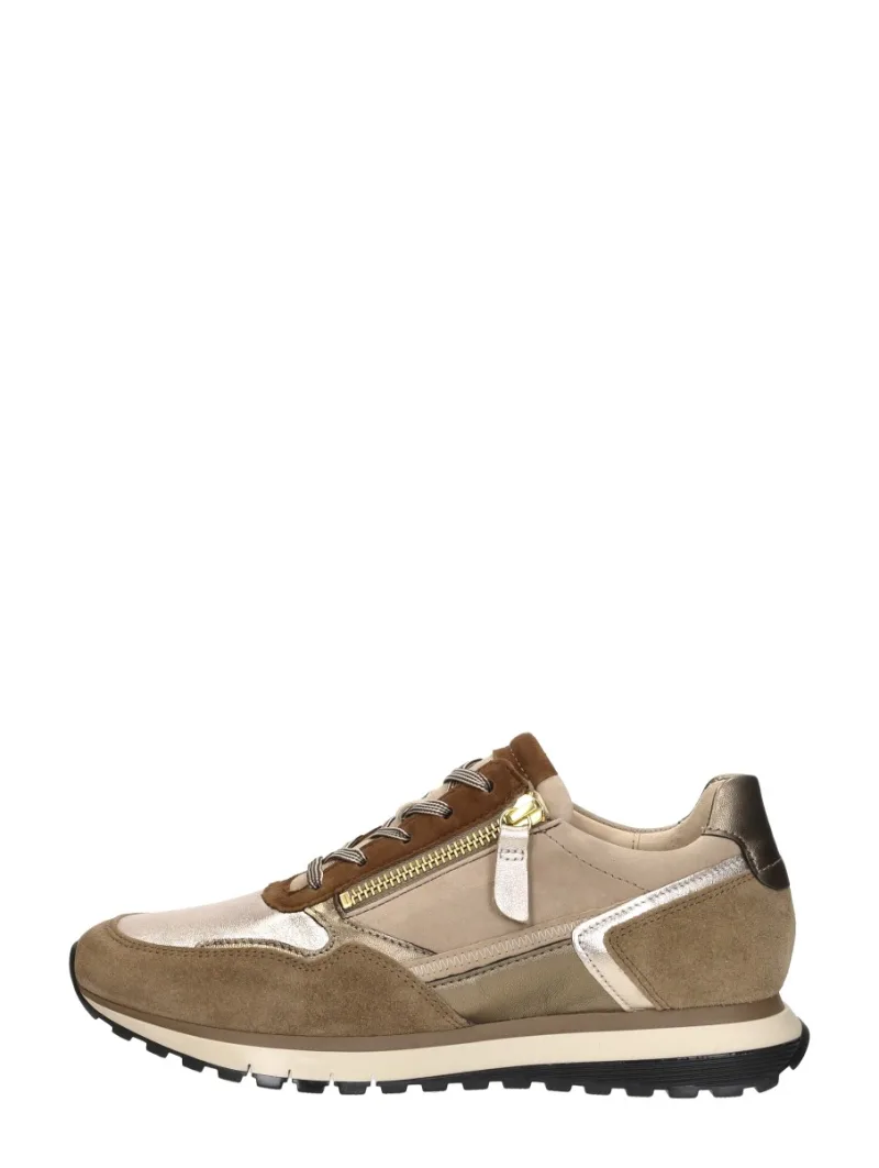Gabor Veterschoenen Laag, lage veterschoenen voor dames in taupe, foto 1 van 4