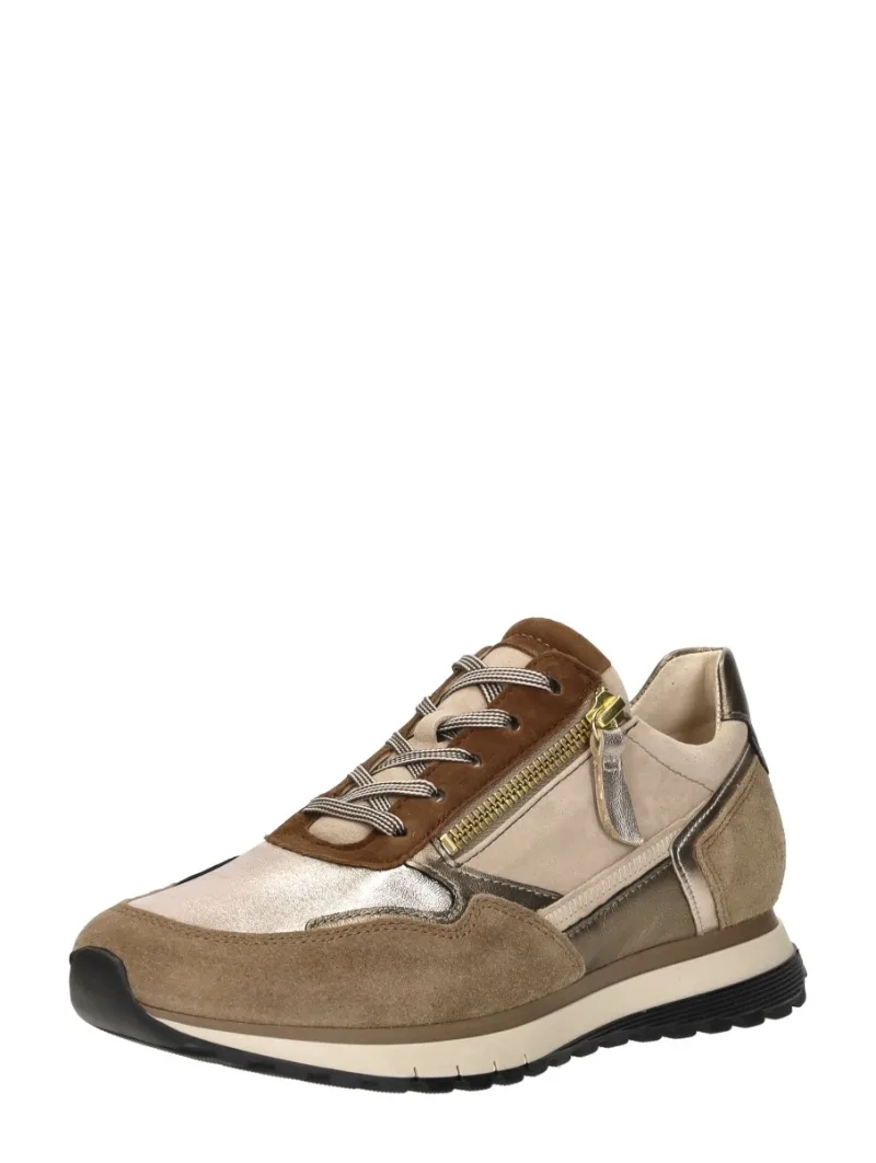 Gabor Veterschoenen Laag, lage veterschoenen voor dames in taupe, foto 2 van 2