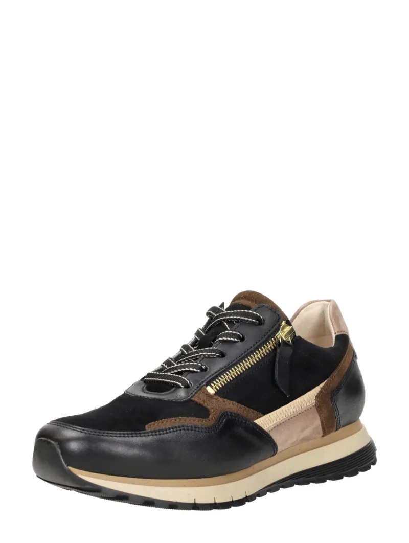 Gabor Veterschoenen Laag, lage veterschoenen voor dames in zwart, foto 2 van 2