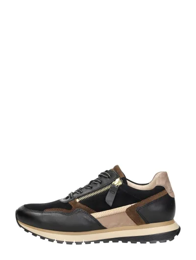 Gabor Veterschoenen Laag, lage veterschoenen voor dames in zwart, foto 1 van 4