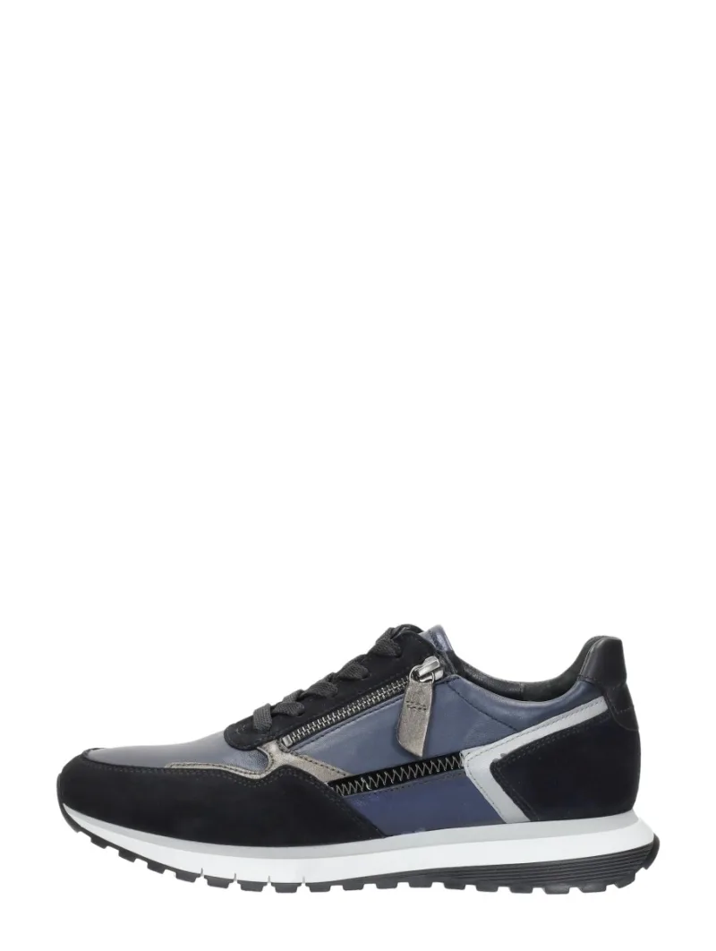 Gabor Veterschoenen Laag, lage veterschoenen voor dames in blauw