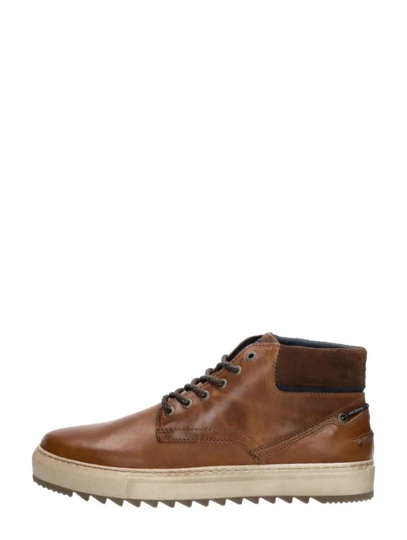 Gaastra Led Mid Oil M, hoge veterschoenen voor heren in cognac