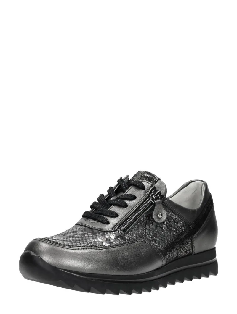 Waldläufer Haiba, lage veterschoenen voor dames in grijs, foto 2 van 2