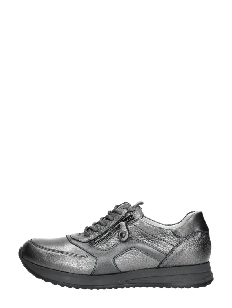 Waldläufer H-Vicky, lage veterschoenen voor dames in grijs, foto 1 van 4