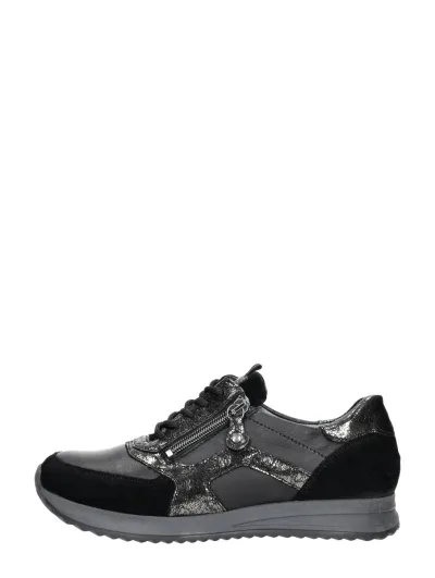 Waldläufer H-Vicky, lage veterschoenen voor dames in zwart, foto 1 van 4