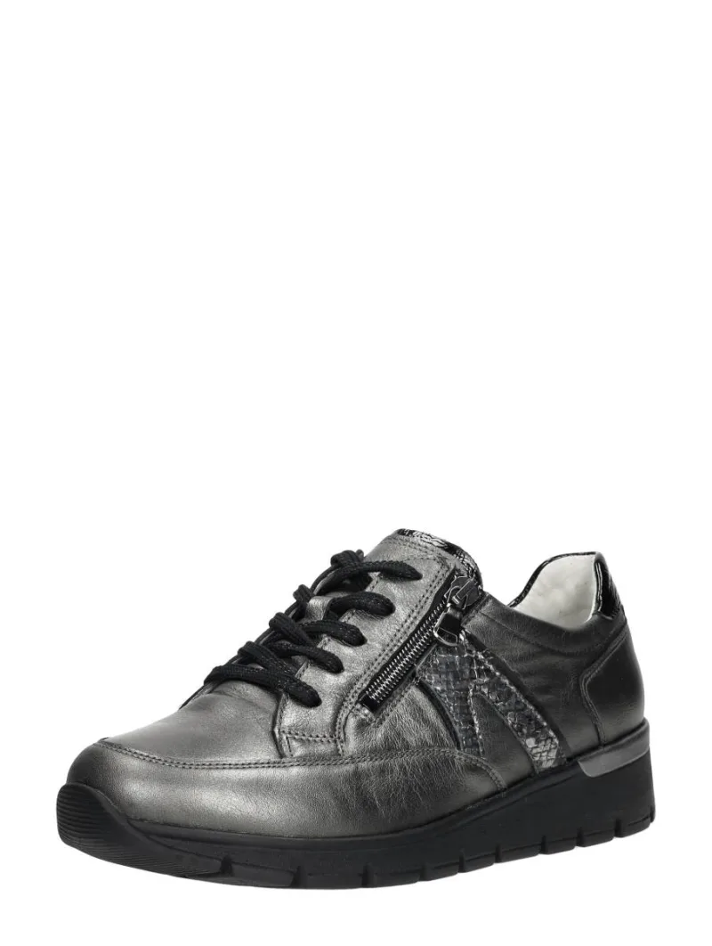 Waldläufer K-Ramona, lage veterschoenen voor dames in grijs, foto 2 van 2