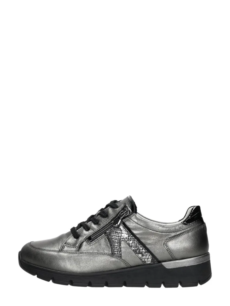 Waldläufer K-Ramona, lage veterschoenen voor dames in grijs, foto 1 van 4