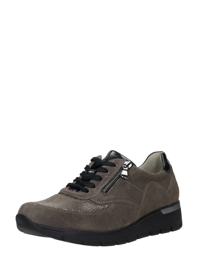 Waldläufer K-Ramona, lage veterschoenen voor dames in taupe, foto 2 van 2