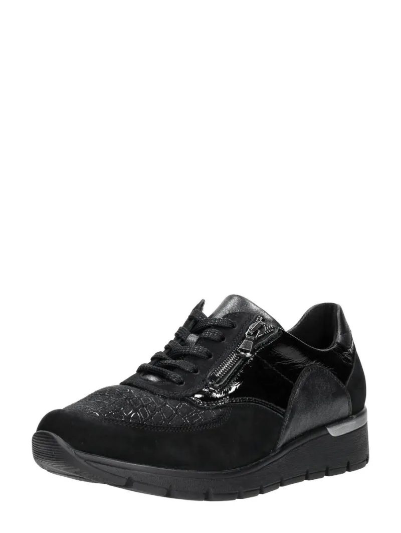 Waldläufer K-Ramona, lage veterschoenen voor dames in zwart, foto 2 van 2