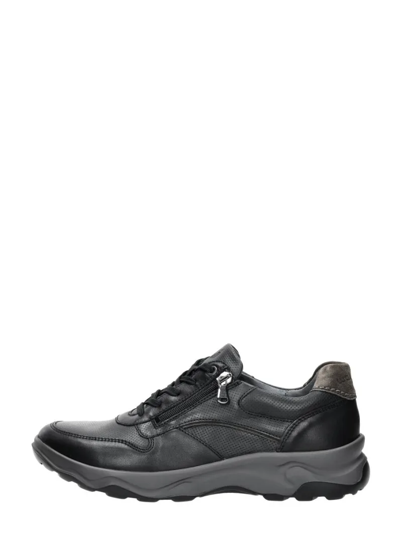 Waldläufer H-Max, lage veterschoenen voor heren in zwart, foto 1 van 4