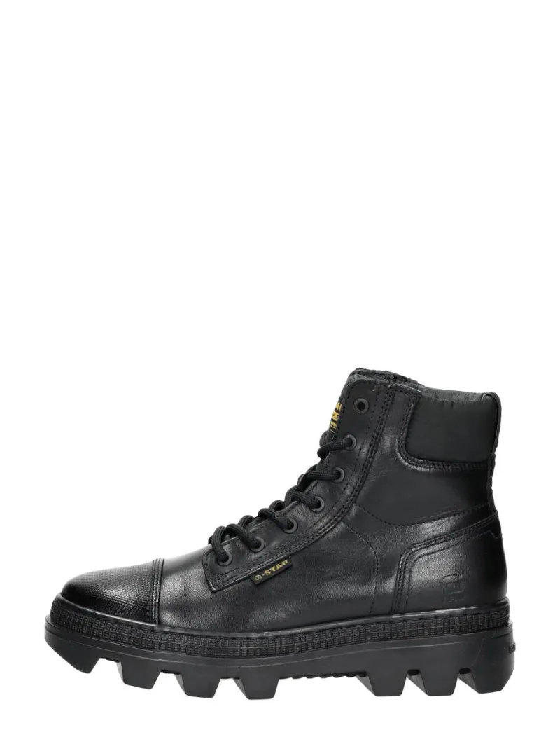 G-Star Noxer Hgh Lea Nyl W, hoge veterschoenen voor dames in zwart