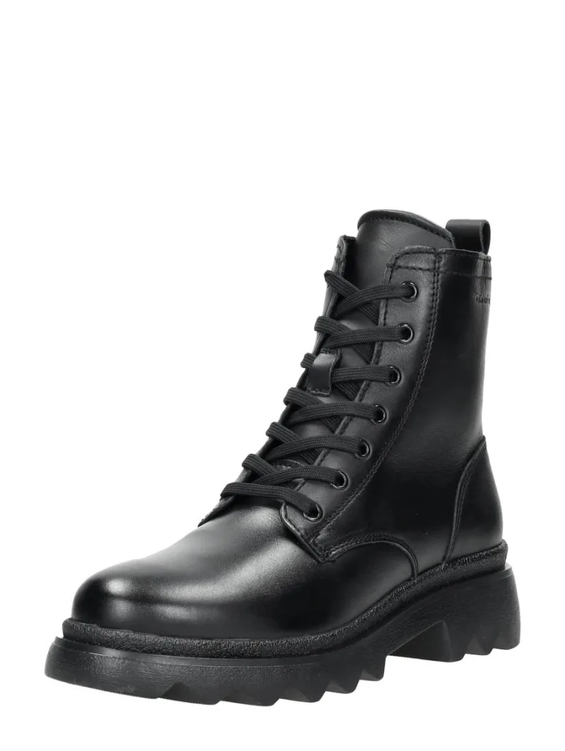 Tamaris Veterschoenen Hoog, hoge veterschoenen voor dames in zwart, foto 2 van 2