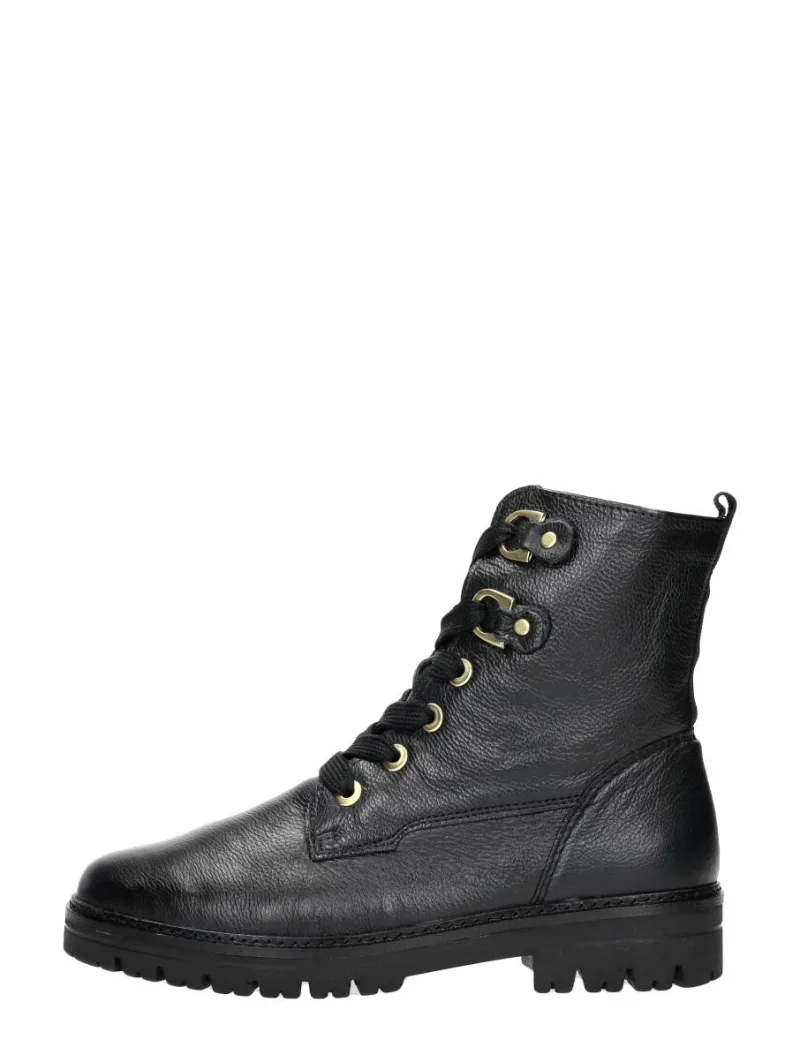 Sub55 Comfort Collection Leila 28, hoge veterschoenen voor dames in zwart