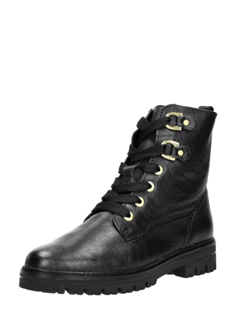 Sub55 Comfort Collection Leila 28, hoge veterschoenen voor dames in zwart, foto 2 van 2