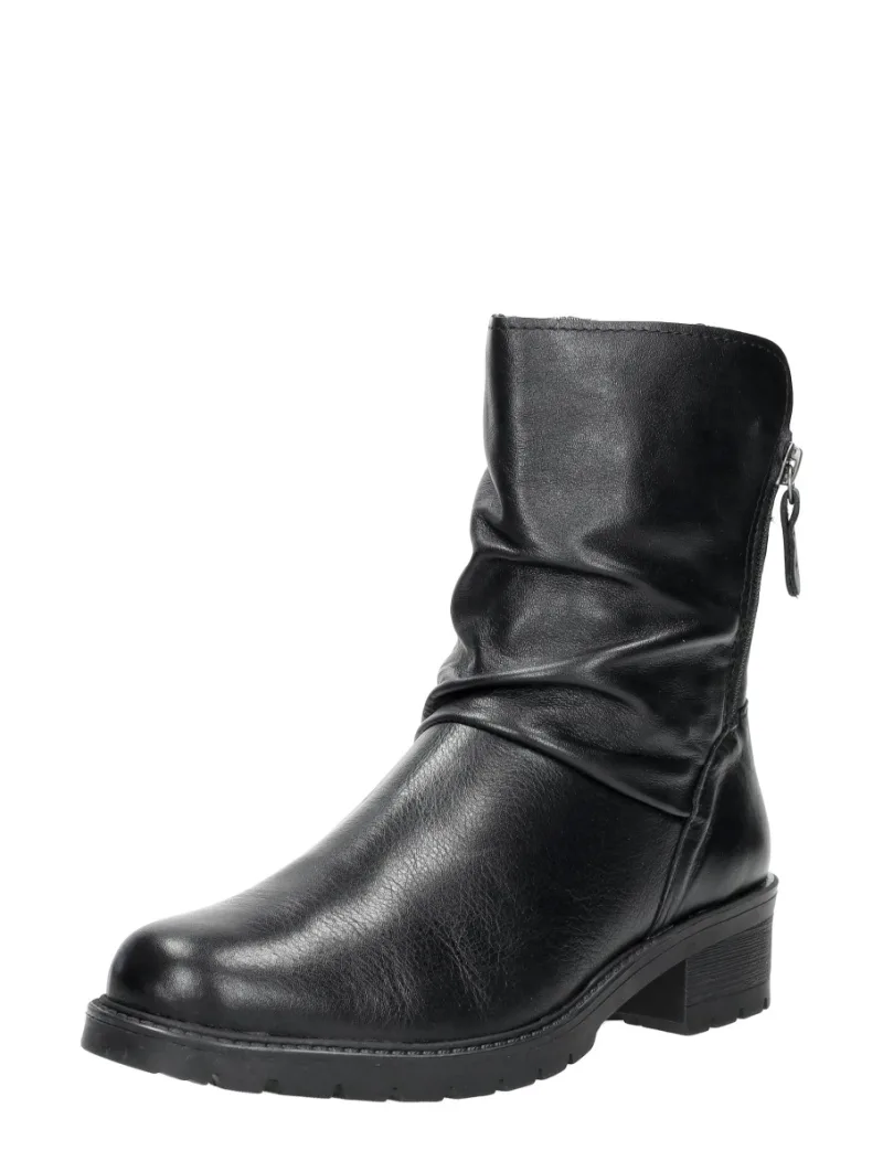 Sub55 Comfort Collection Joe 64, enkellaarsjes plat voor dames in zwart, foto 2 van 2