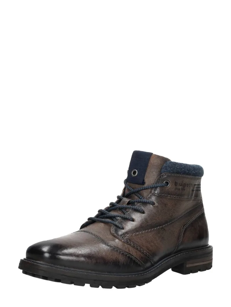 Bugatti Masat Comfort, hoge veterschoenen voor heren in donkergrijs, foto 2 van 2