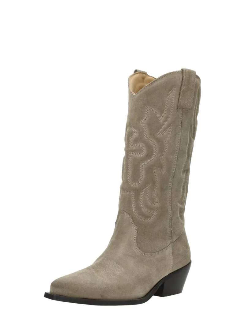 Sub55 Western boots, kuitlaarzen voor dames in beige, foto 2 van 2