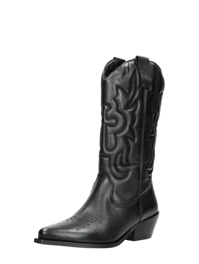 Sub55 Western boots, kuitlaarzen voor dames in zwart, foto 2 van 2