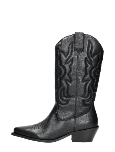 Sub55 Western boots, kuitlaarzen voor dames in zwart, foto 1 van 4