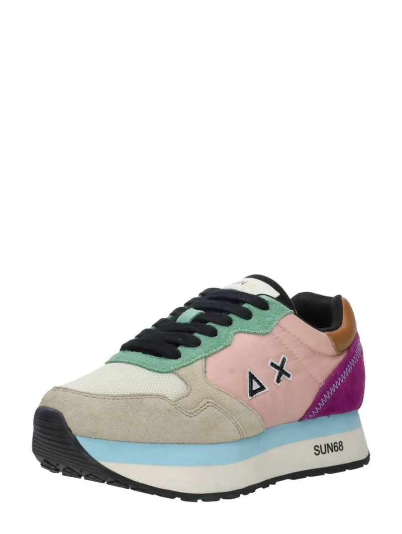 Sun68 Kelly Multicolor, lage sneakers voor dames in beige, foto 2 van 2
