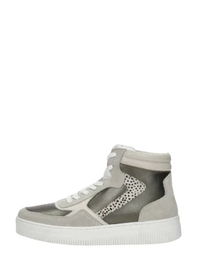 Maruti Mona, hoge veterschoenen voor dames in beige, foto 1 van 4