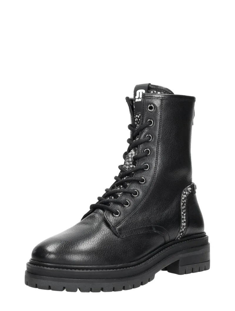Maruti Bonnie, hoge veterschoenen voor dames in zwart, foto 2 van 2