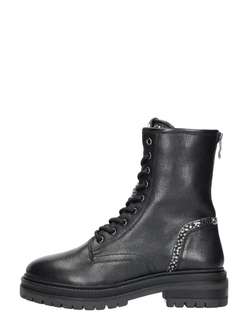 Maruti Bonnie, hoge veterschoenen voor dames in zwart