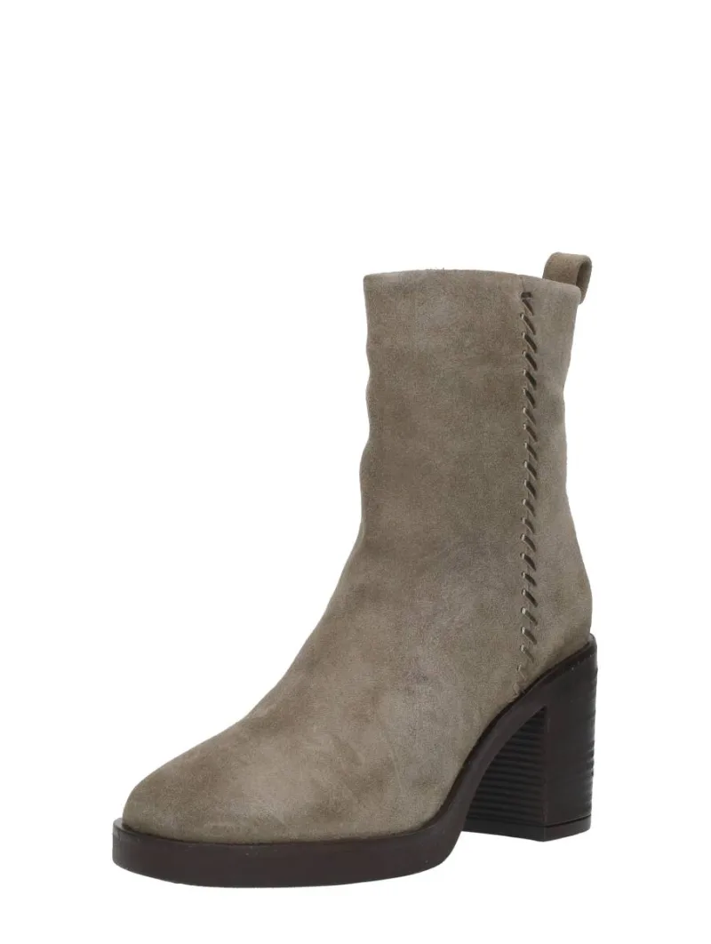 Maruti Steffi, enkellaarsjes hak voor dames in taupe, foto 2 van 2
