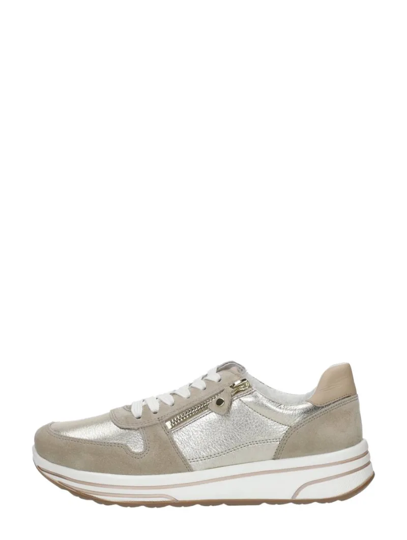 Ara Sapporo 2.0, lage veterschoenen voor dames in beige