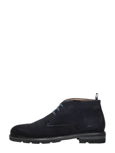 Sub55 Nippon, hoge veterschoenen voor heren in blauw, foto 1 van 4
