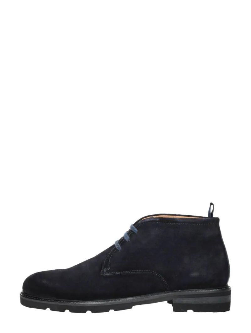 Sub55 Nippon, hoge veterschoenen voor heren in blauw