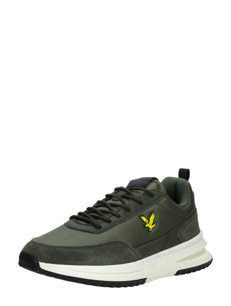 Lyle & Scott Alford, lage sneakers voor heren in groen, foto 2 van 2