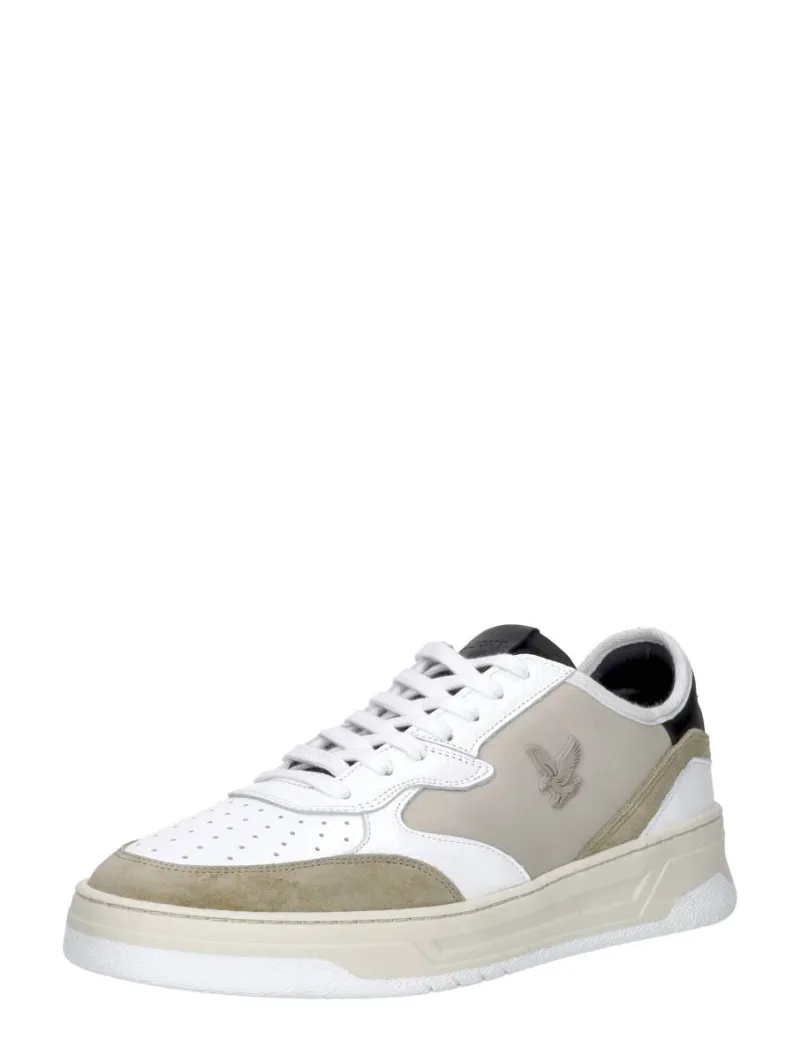 Lyle & Scott Melrose II, lage sneakers voor heren in wit, foto 2 van 2