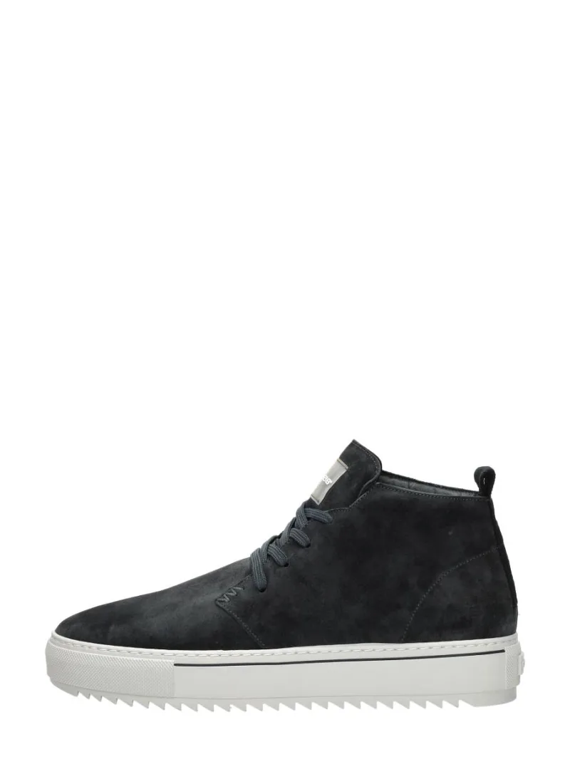 Rehab Cooper, hoge veterschoenen voor heren in blauw