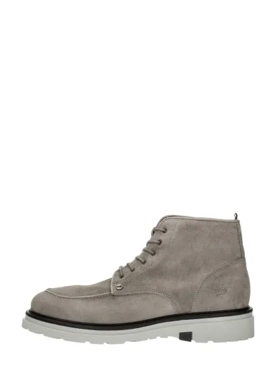 Rehab Wallace, hoge veterschoenen voor heren in beige, foto 1 van 4