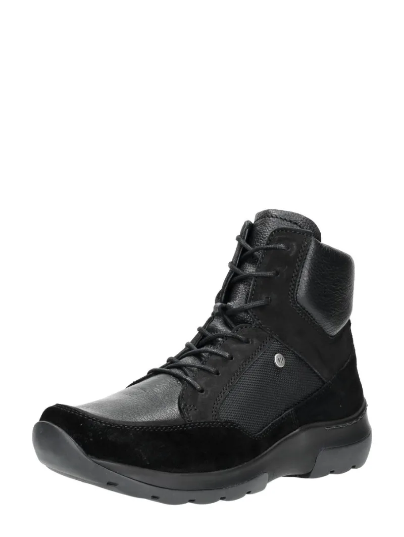 Wolky Raf, hoge veterschoenen voor dames in zwart, foto 2 van 2