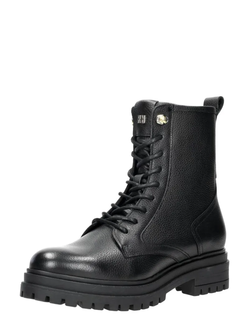 Red Rag Veterschoenen Hoog, hoge veterschoenen voor dames in zwart, foto 2 van 2