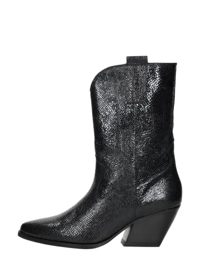 Red Rag Western boots, kuitlaarzen voor dames in zwart, foto 1 van 4