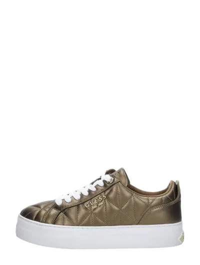 Guess Genza, lage veterschoenen voor dames in brons, foto 1 van 4