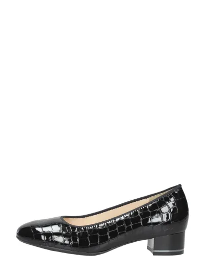Ara Graz Highsoft, pumps voor dames in zwart croco lak, foto 1 van 4