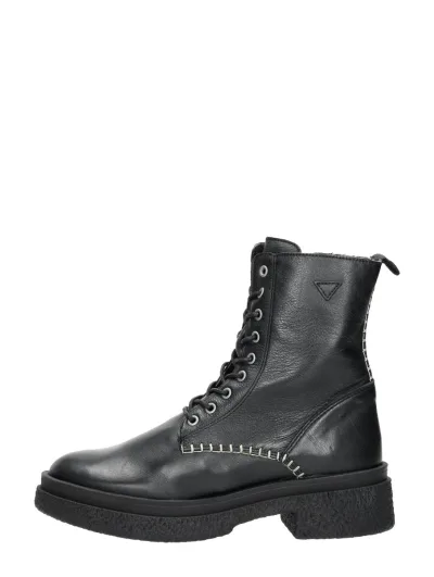 Palpa Veterschoenen Hoog, hoge veterschoenen voor dames in zwart, foto 1 van 4