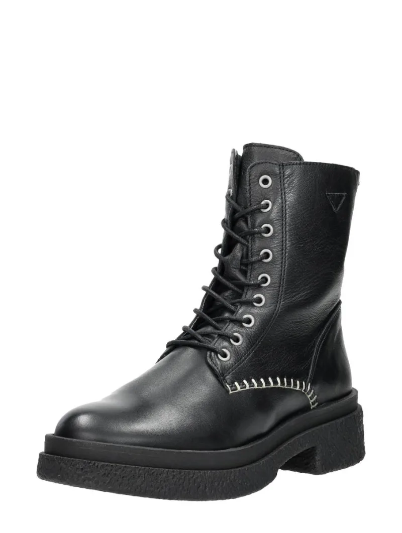 Palpa Veterschoenen Hoog, hoge veterschoenen voor dames in zwart, foto 2 van 2